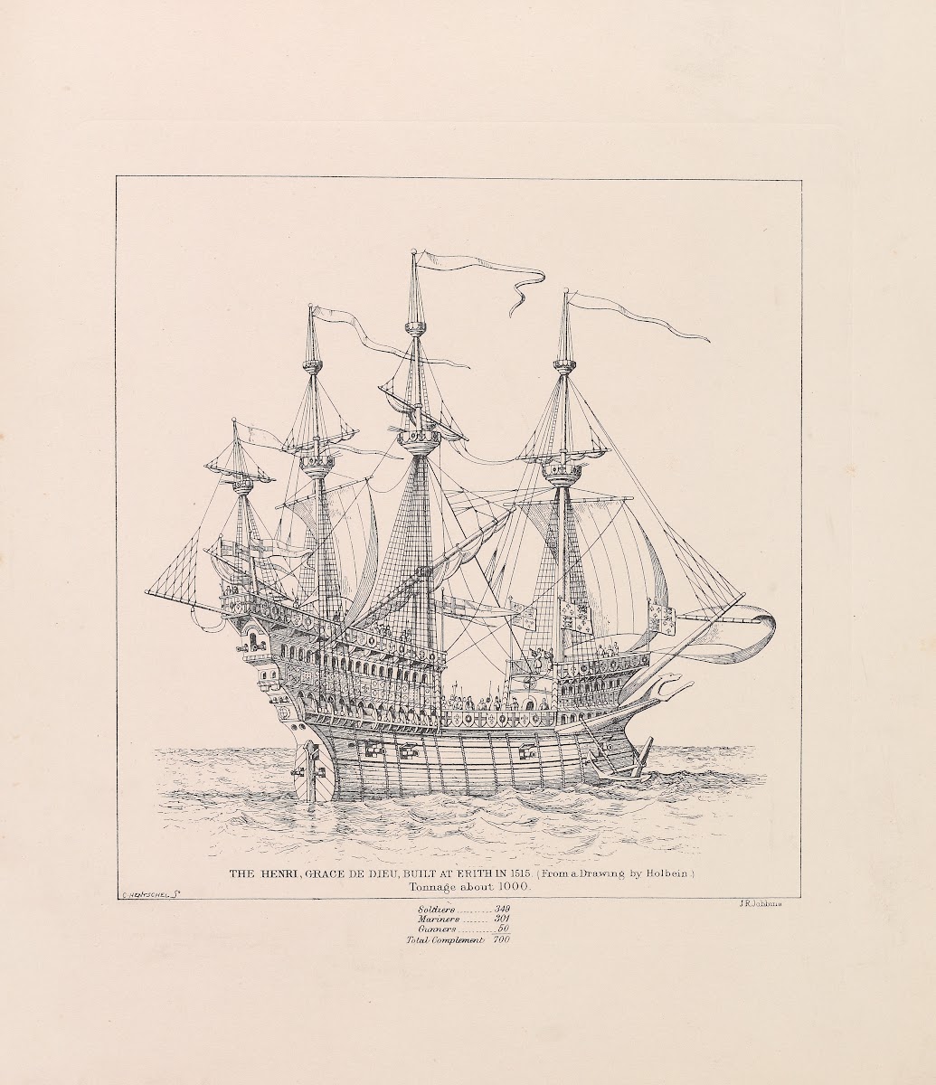 The Henri Grace de Dieu built at Erith in 1515
