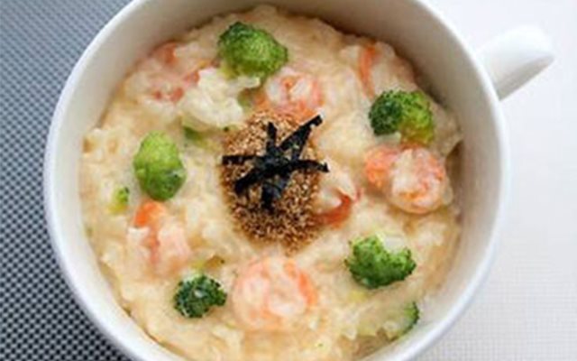 Cháo Tôm Với Phô Mai