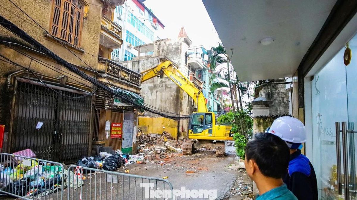Ngõ 'đau khổ' ở Hà Nội bước vào giai đoạn giải phóng mặt bằng - Báo Tiền Phong