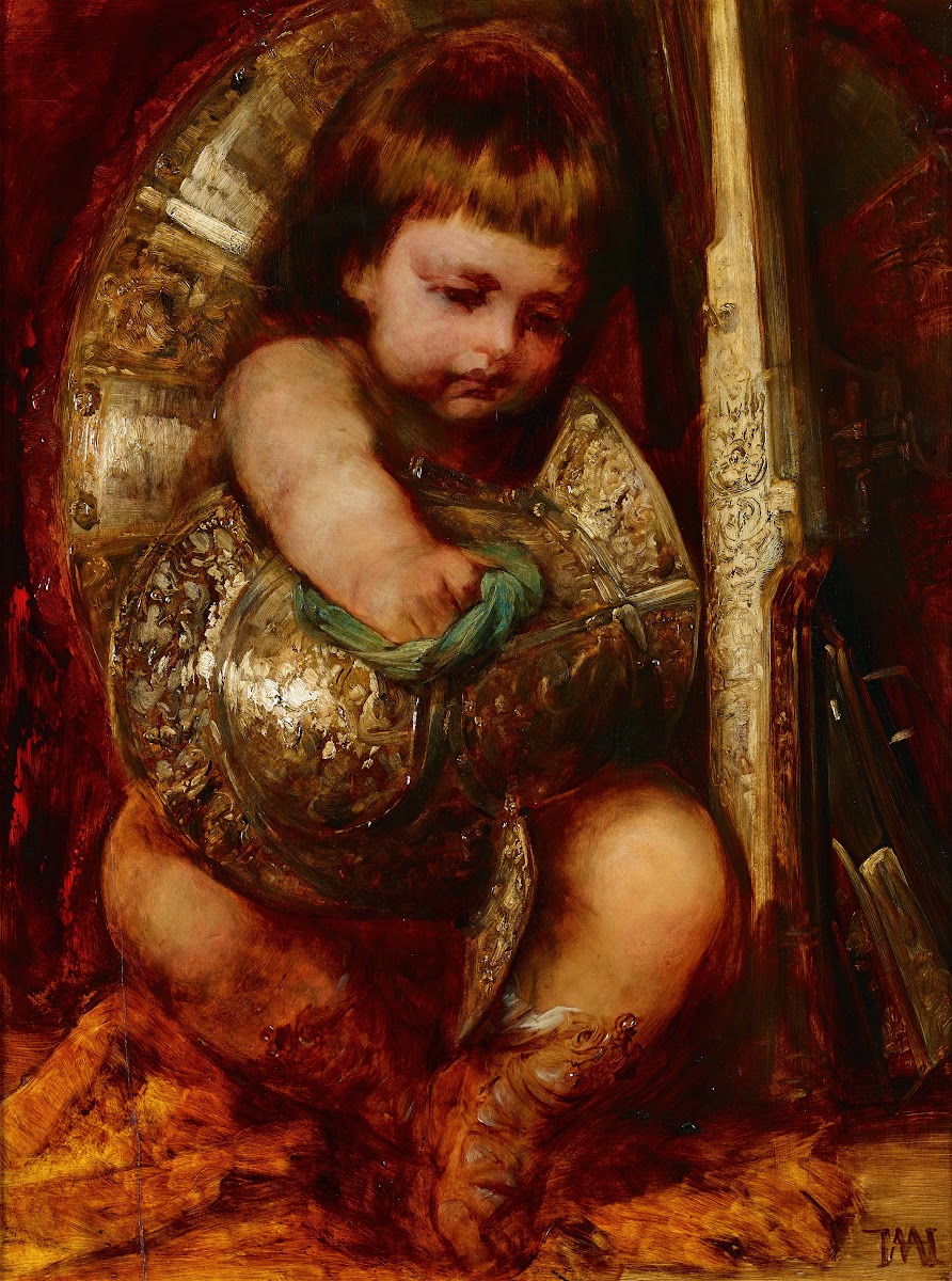 Putto Cleaning The Arms Of Mars 1869