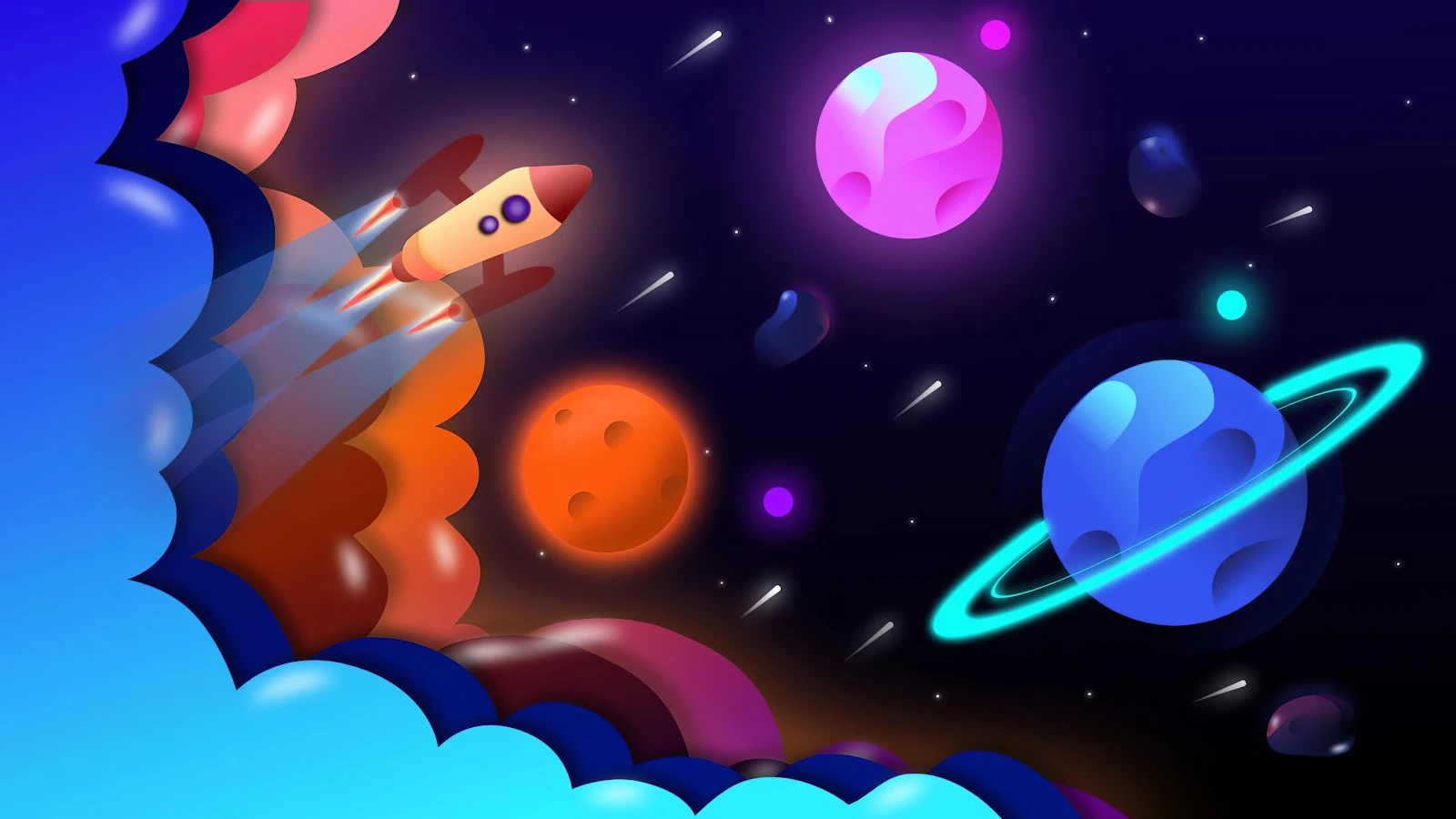 Digital Art, Colorful Desktop, iPhone Wallpaper Background