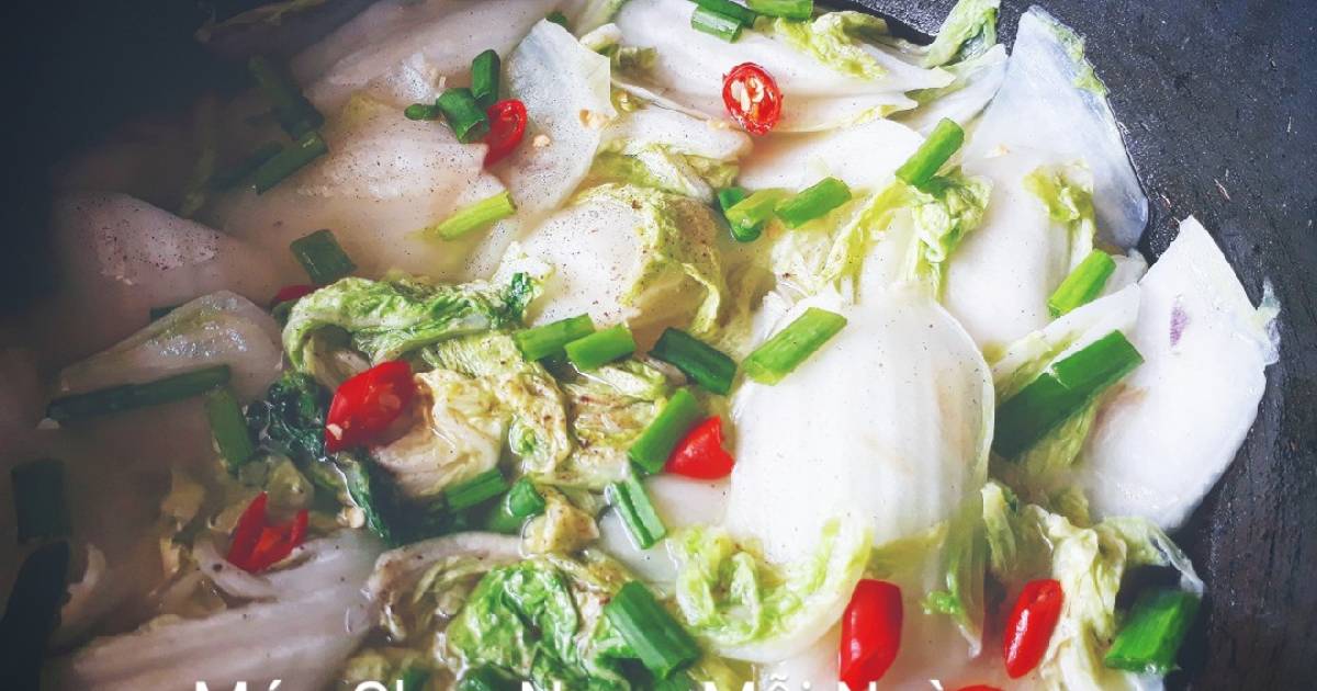 Bắp cải thảo xào chay