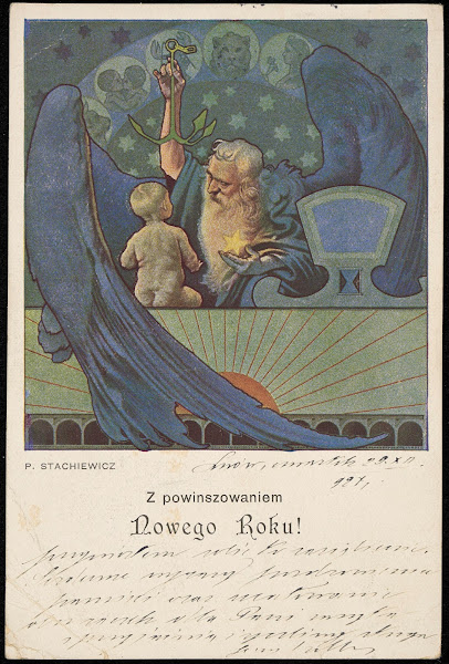 Z powinszowaniem Nowego Roku 1927