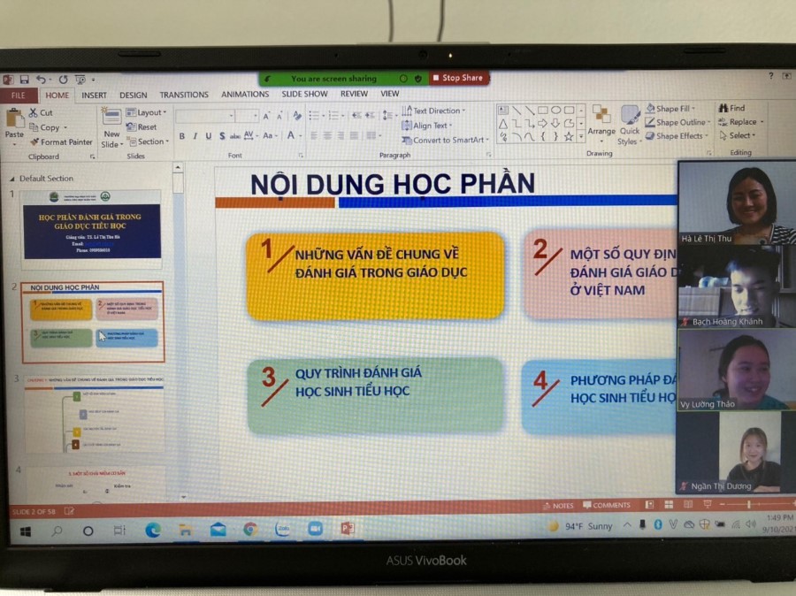 Thách thức và cơ hội trong chuyển đổi dạy học, tổ chức các hoạt động trực tuyến ở khoa Tiểu học - Mầm non