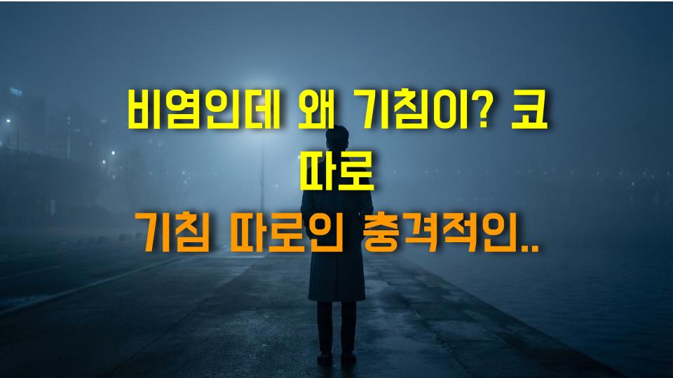 비염인데 왜 기침이? 코 따로 기침 따로인 충격적인 이유