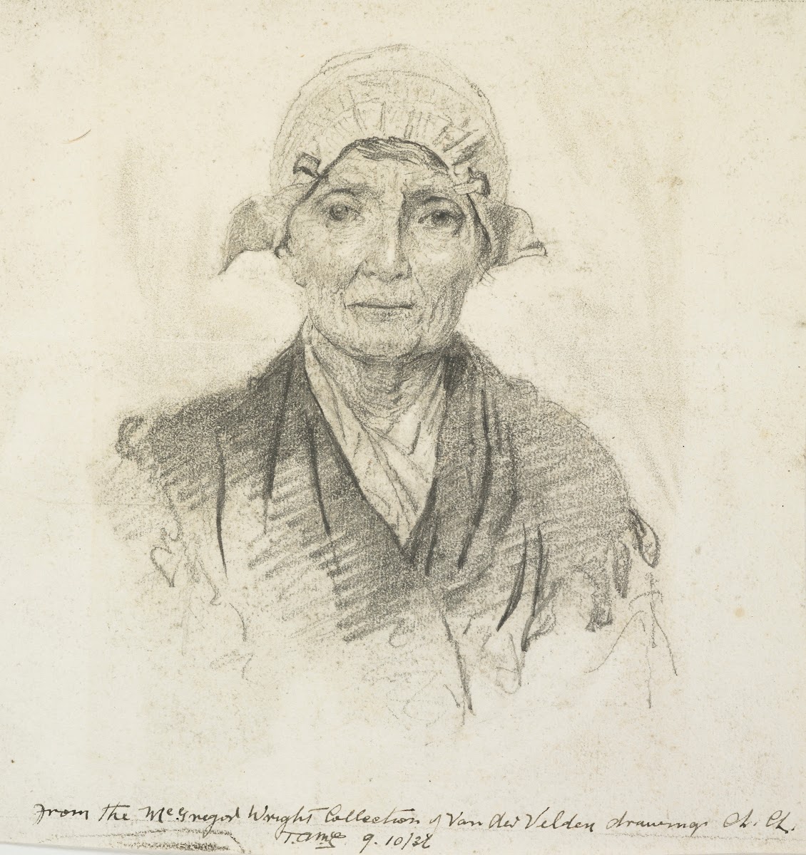 Head of an old Dutch woman
