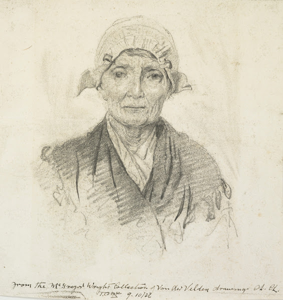 Head of an old Dutch woman