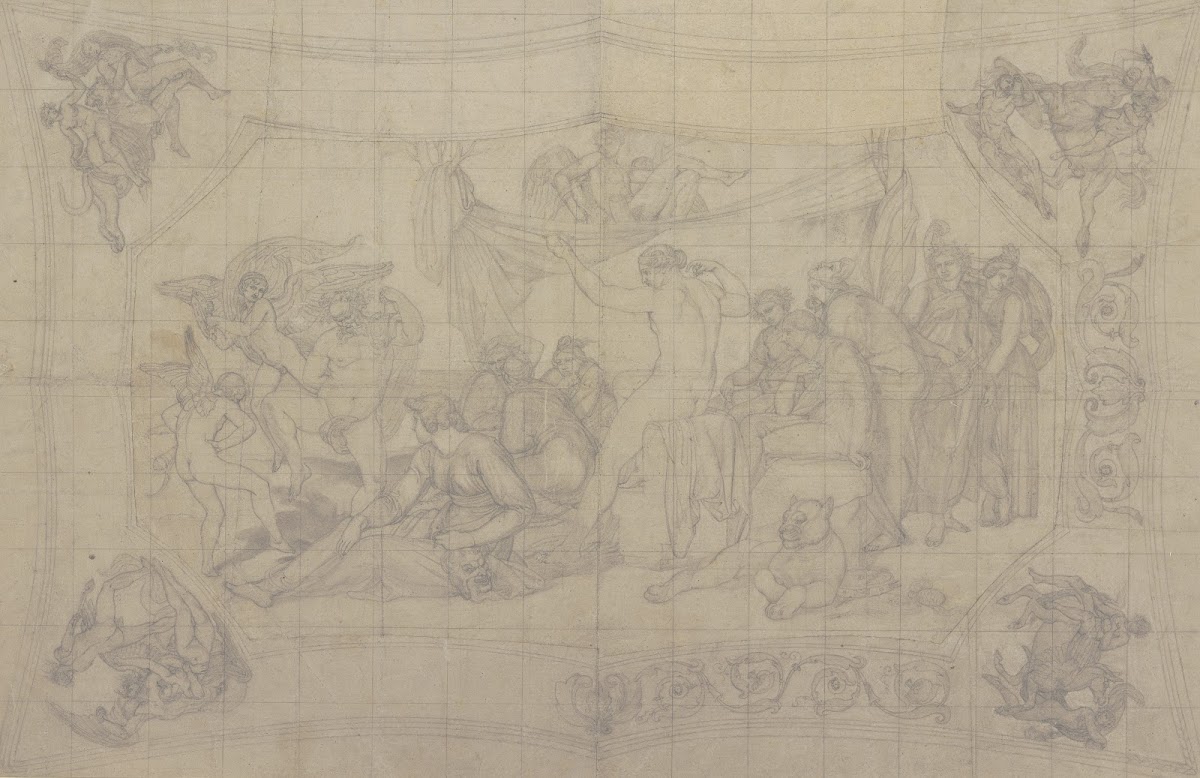 Bacchus among the muses ca 1868