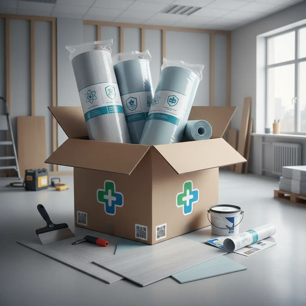 Paket pengadaan lantai anti bakteri untuk renovasi klinik kesehatan kecil