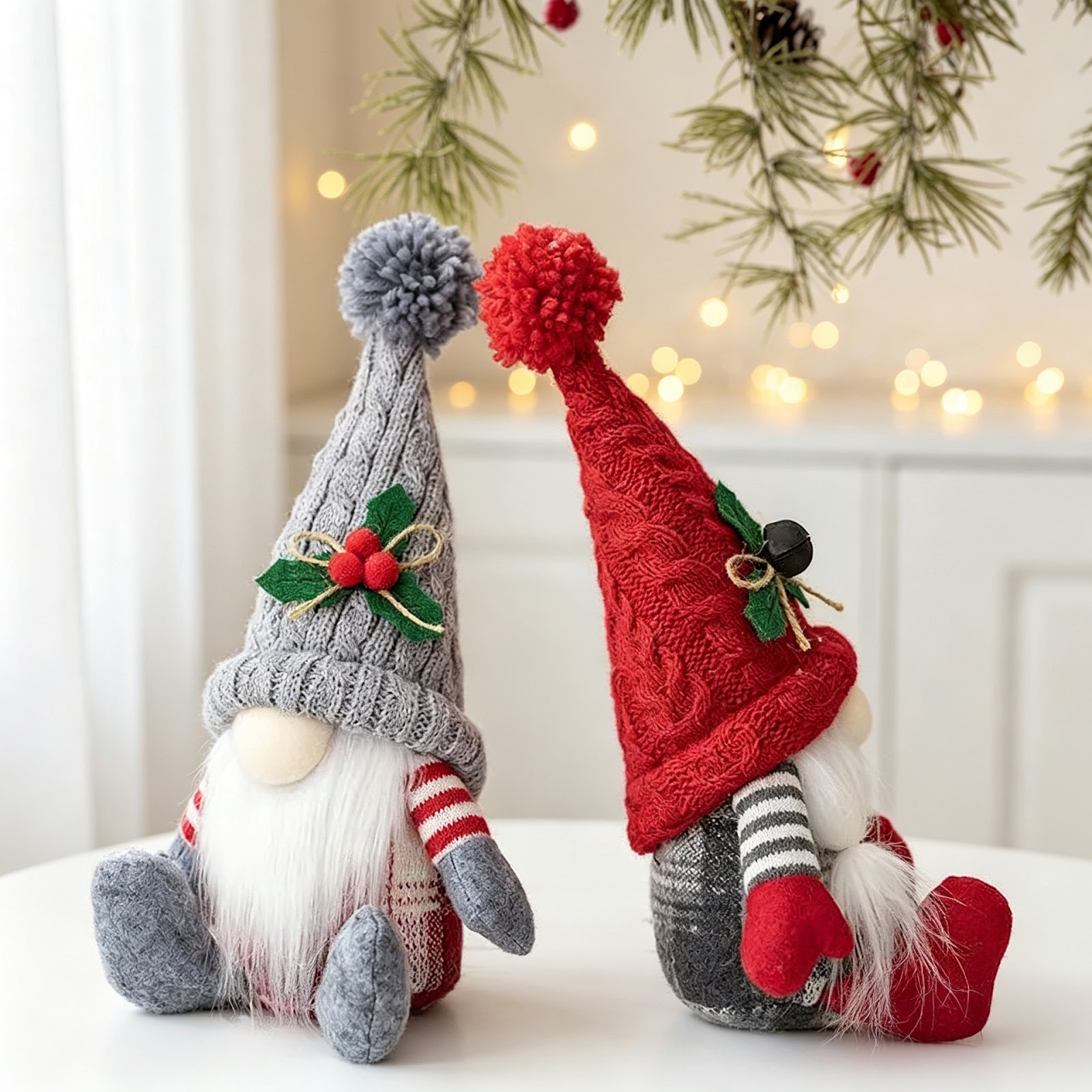 Decorative Gnome Figures in Country House Style