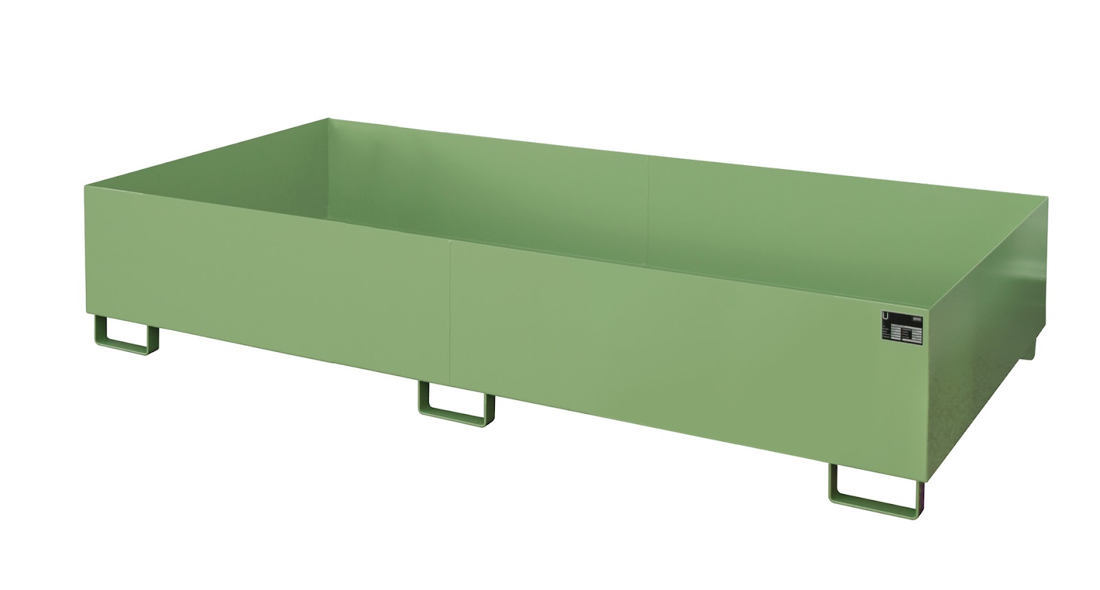 Stellingopvangbak RW 2700-3, gelakt, Resedagroen