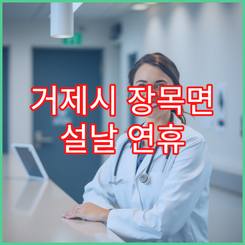 거제시 장목면 설날 연휴 당직약국 진료 가능시간과 위치 정보