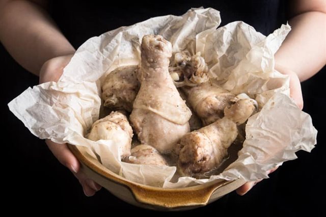 Gà Hấp Muối Bằng Nồi Cơm Điện