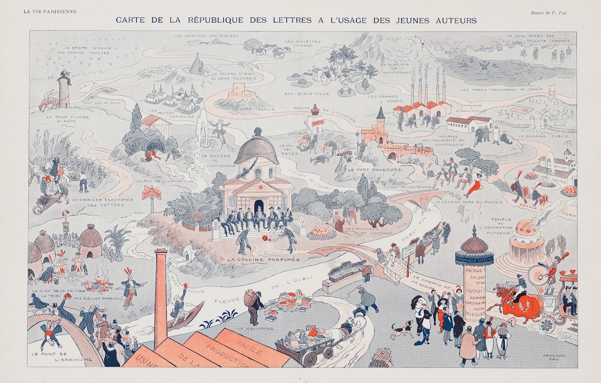 Carte De La Republique Des Lettres 1913