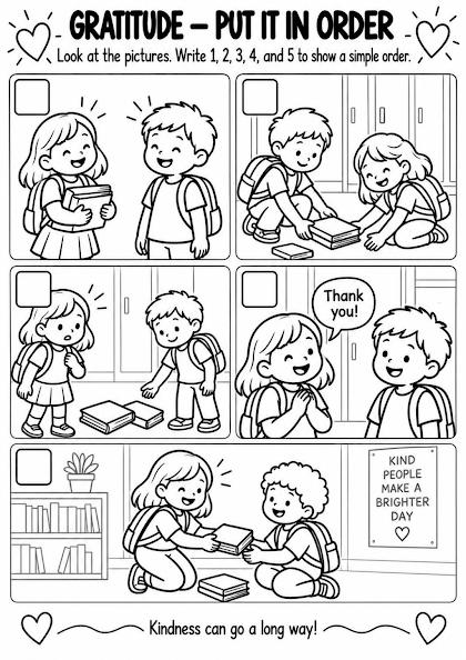 Gratitude Sequence Worksheet
