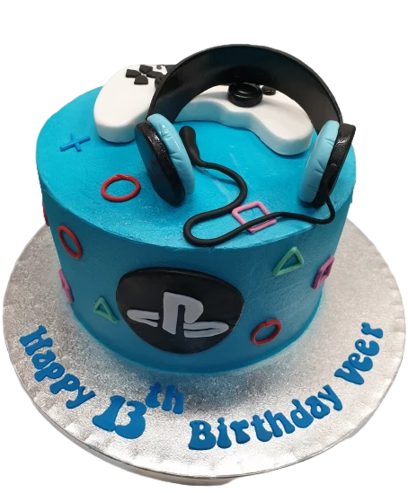 PlayStation Buttercream Birthday Cake CB-NC445