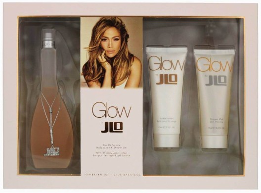 ESTUCHE JENNIFER LOPEZ GLOW MUJER 3PZS 100ML EDT + CREMA + SHOWER GEL