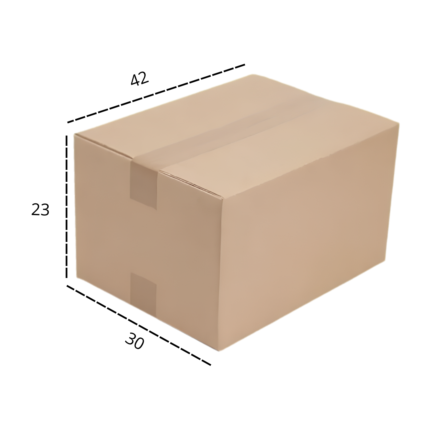Caja de Carton Microcorrugado 23x30x40 Cm Pack 50 Unidades