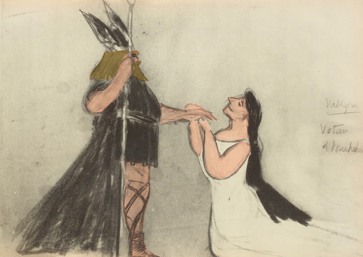 Walkyrie Wotan et Brünhild 1921
