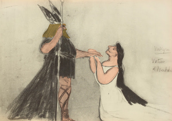 Walkyrie Wotan et Brünhild 1921