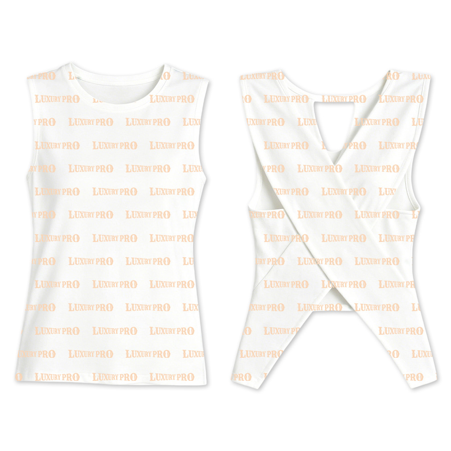 AOP MEG Cross back tank top