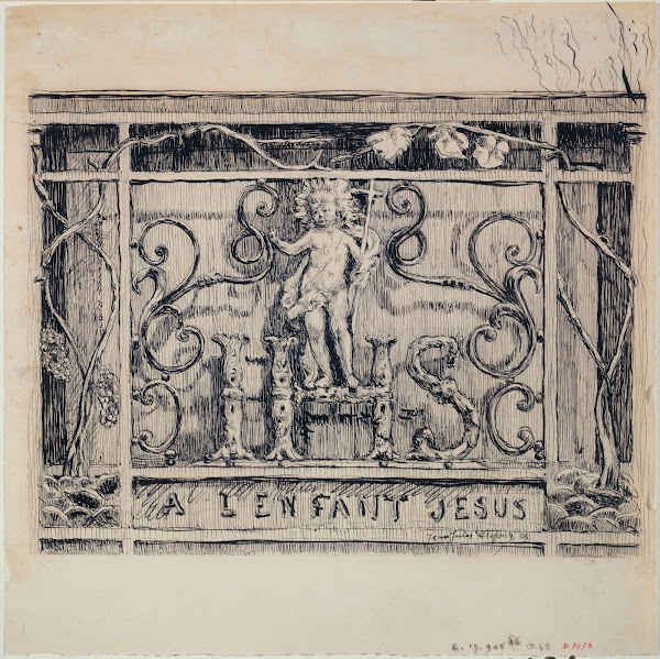 Enseigne A lEnfant Jésus angle du 43 de la rue des Bourdonnais et du 33 de la ru