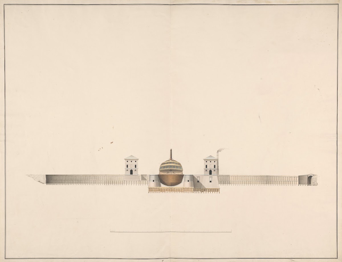 Tekening Van Het Dubbel Droogdok Te Hellevoetsluis C 1802