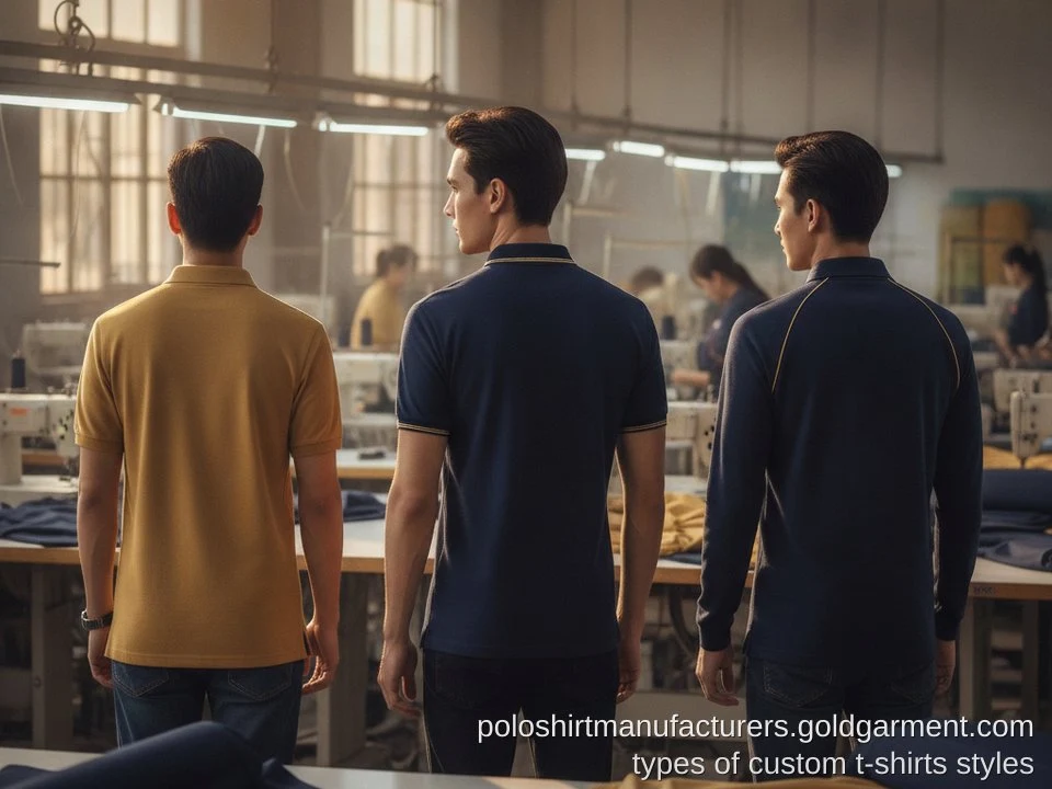 T-Shirt Styles Guide: Crew Neck, V-Neck, Polo, Henley & Performance Explained - Gold Garment Vietnam