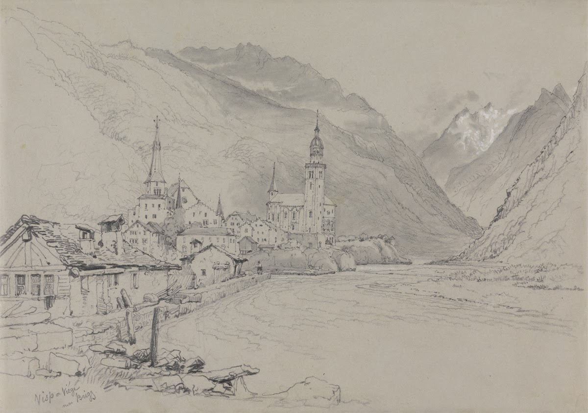 Visp or Viege near Brig after 1815