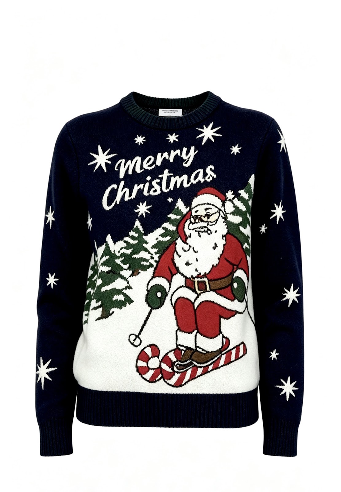Weihnachts-Pullover mit Rundhalsausschnitt für Damen und Herren