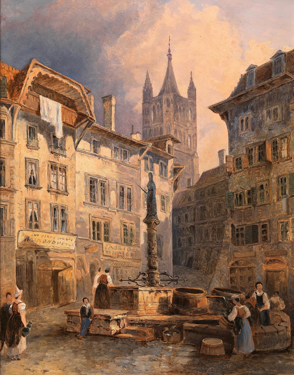 Place de Palud in Lausanne ca 18361839
