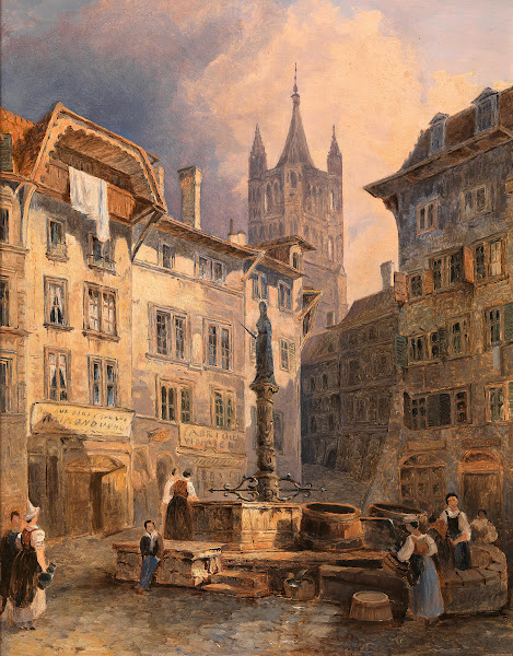 Place de Palud in Lausanne ca 18361839