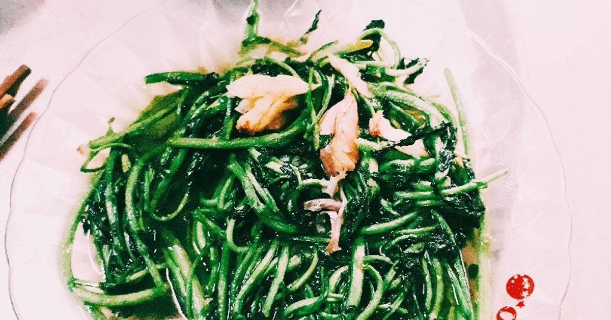 Cải xoong xào tỏi