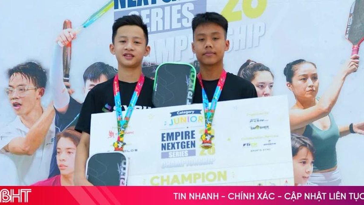 Nam sinh Hà Tĩnh vô địch giải Pickleball quốc tế tại Malaysia - Báo Hà Tĩnh