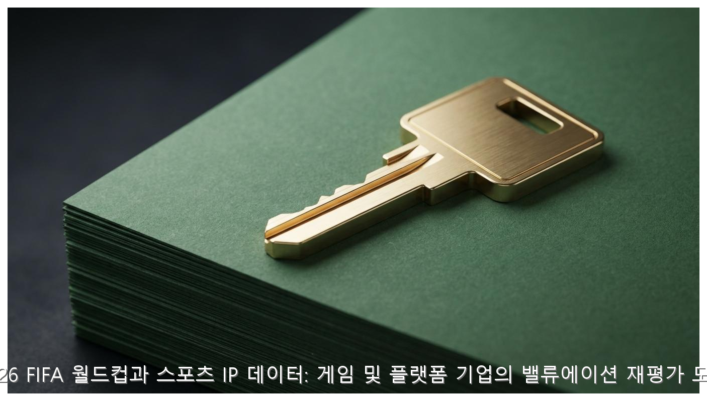 2026 FIFA 월드컵과 스포츠 IP 데이터: 게임 및 플랫폼 기업의 밸류에이션 재평가 모델 핵심 안내 및 분석 인포그래픽 (4)