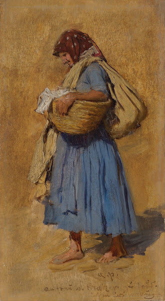 A Farmers Wife Blowing her Nose circa 1870 1875