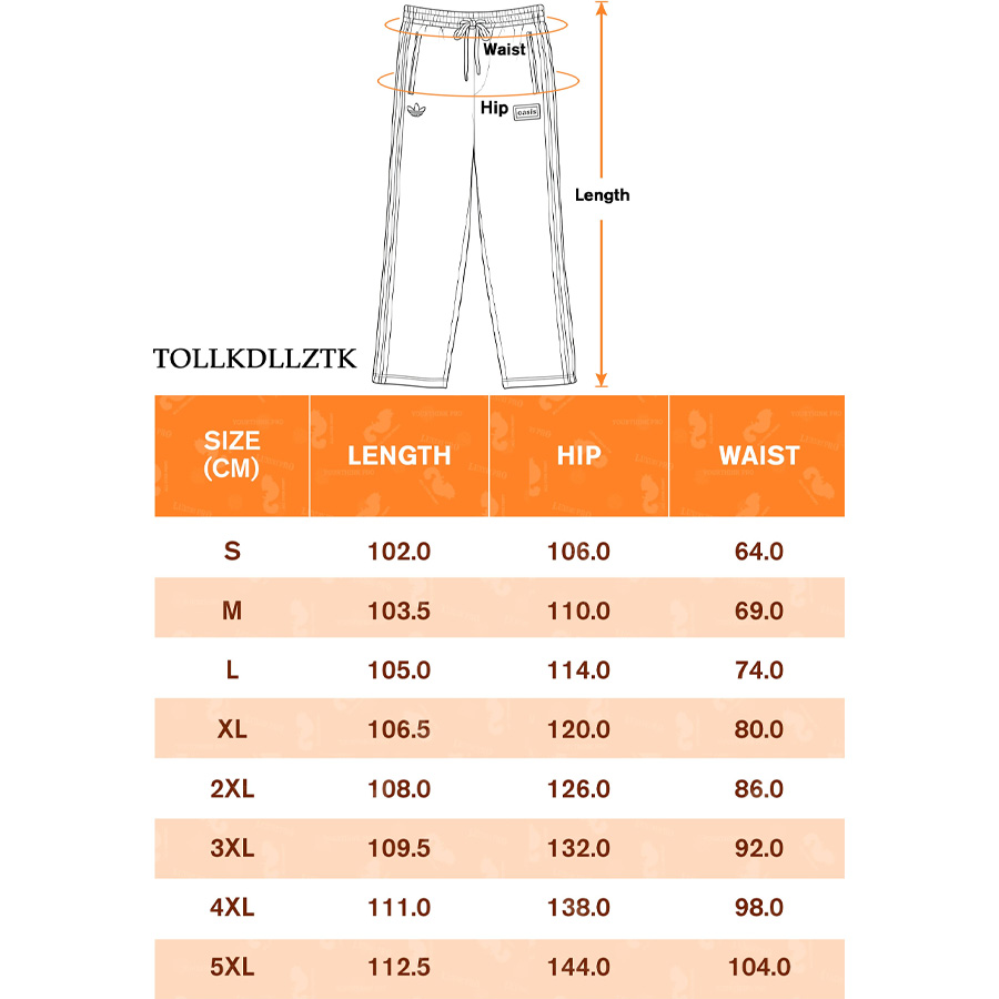 AOP TOL Straight Pants with Pocket and Zipper