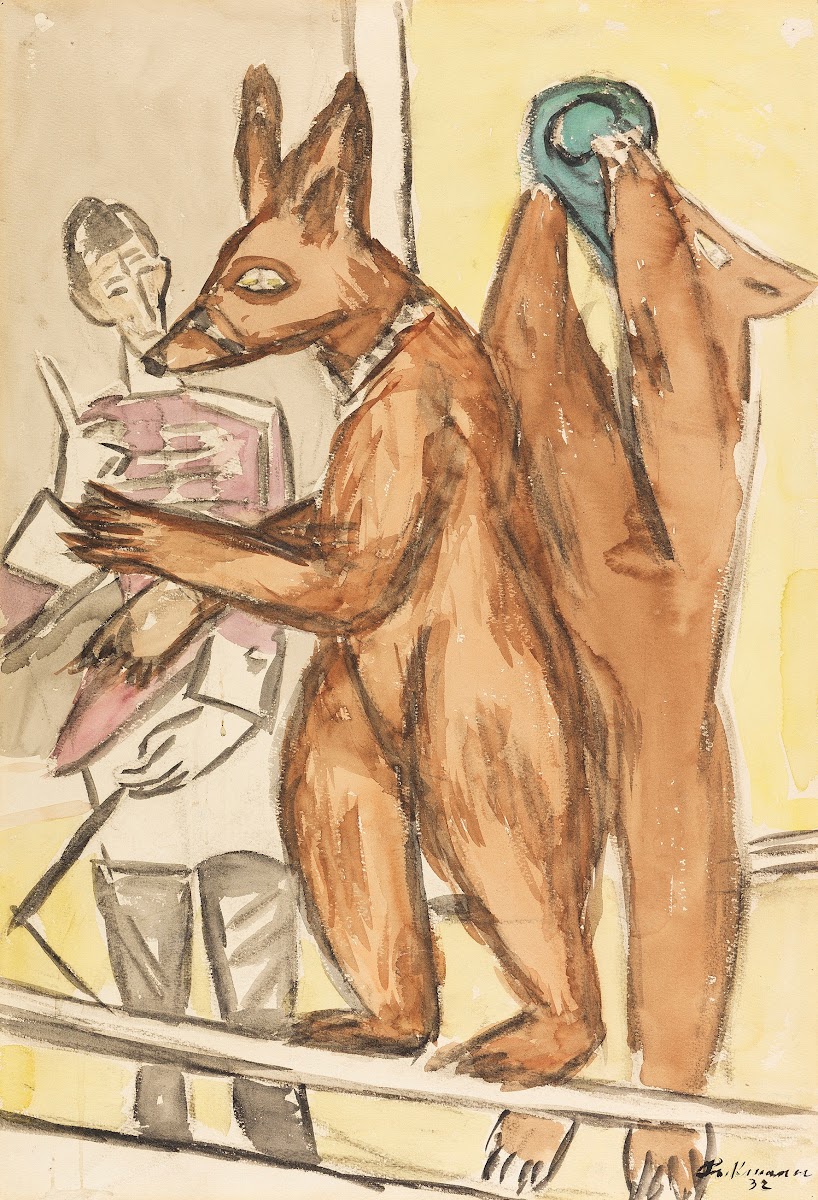 Dressierte Bären 1932