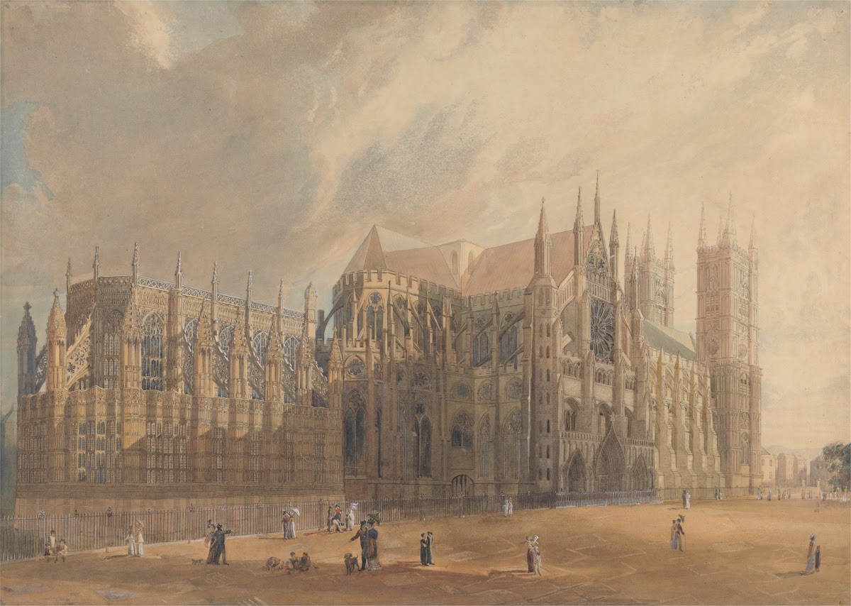 Northeast view of Westminster Abbey