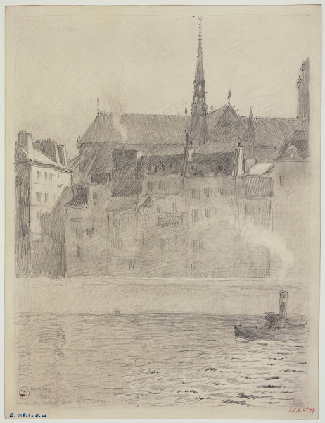 Vieilles maisons du quai aux Fleurs 1926