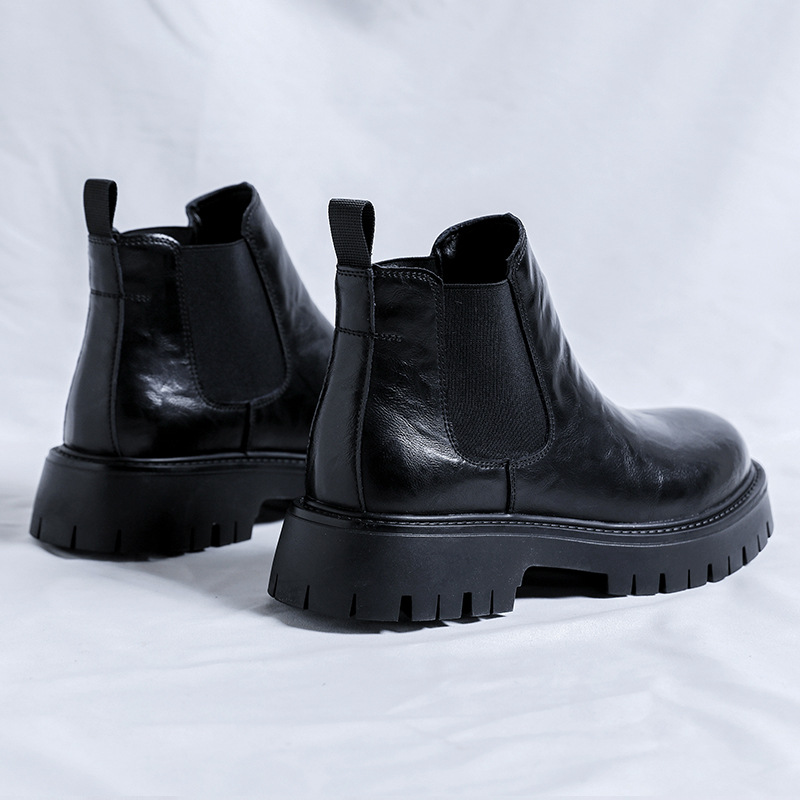 Men's Chelsea Boots 2116-R, flat, synthetic leather