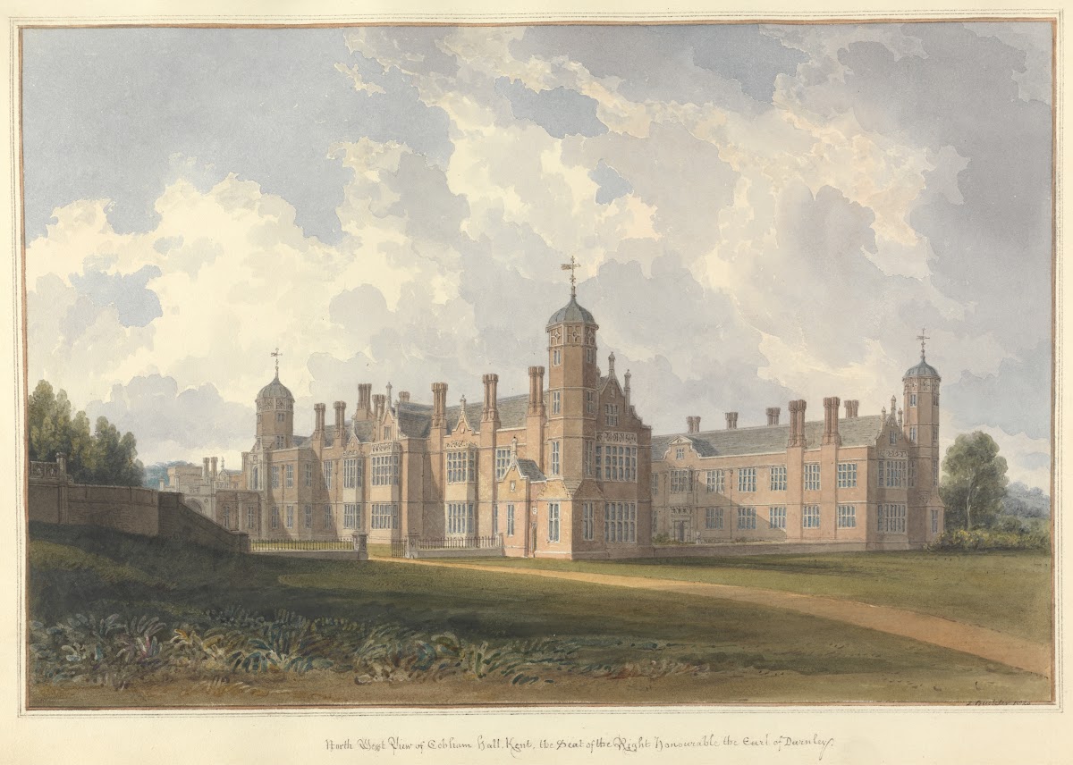 North West View of Cobham hall Kent the Seat of the Right honourable the Earl of