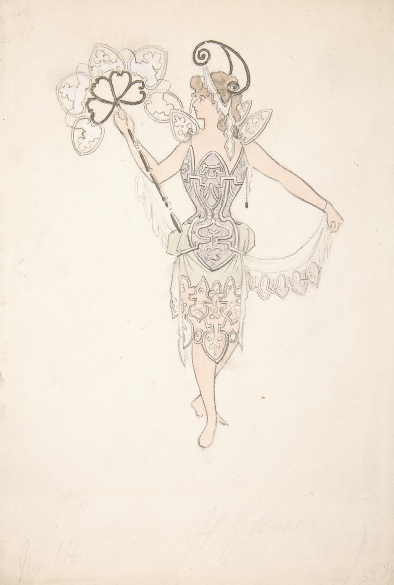 Costume Design for Lady with a Fan 189099