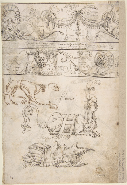 Three Candelabra Grotesques ca 154560