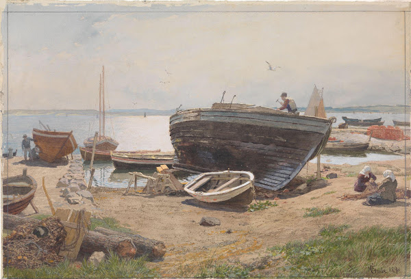 A Harbour on the Baltic Sea 1891