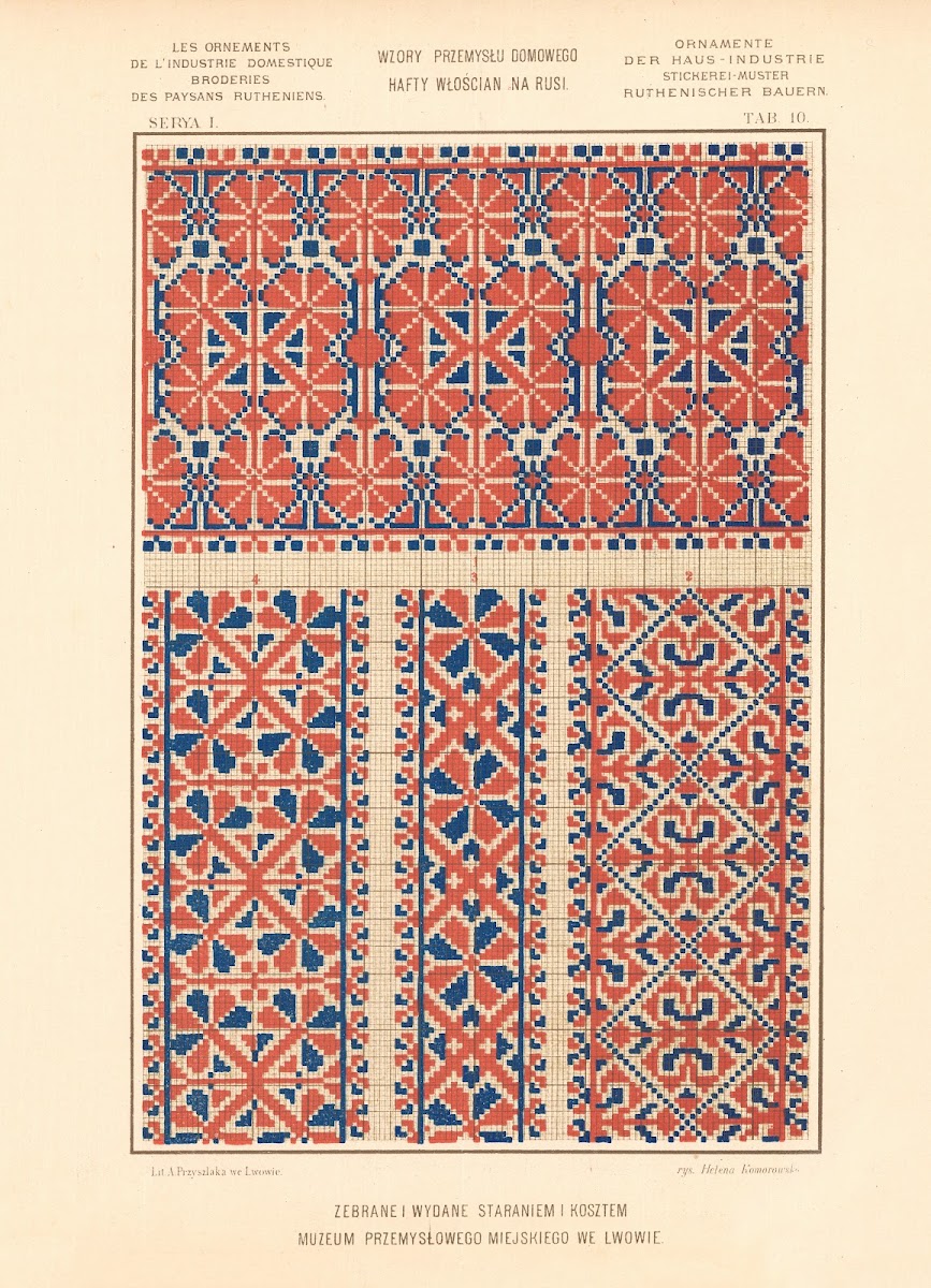 Les ornements de lindustrie domestique  Broderies des paysans Rutheniens vol2 Pl