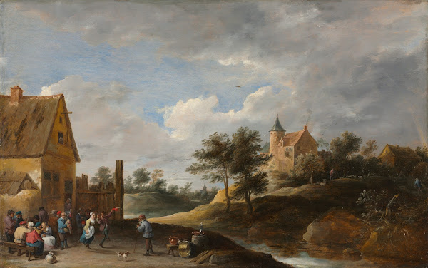 Landscape with Peasants Dancing c 1645 1650