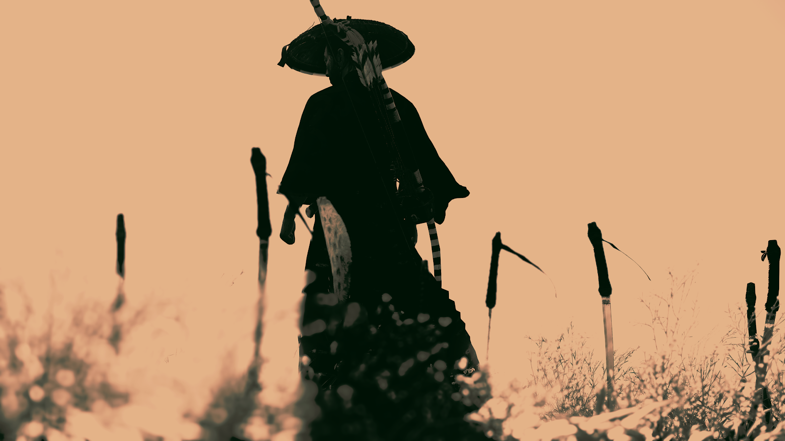 Jin Sakai In Ghost Of Tsushima - Cinematic Game Photography 4K Wallpaper (3840x2160)