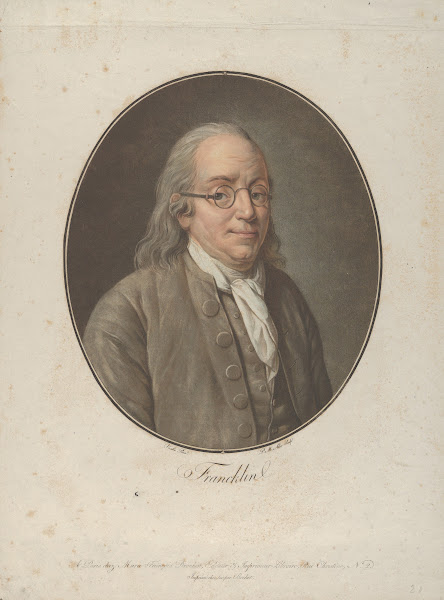 Portrait of Franklin after Vanloo ca 1795