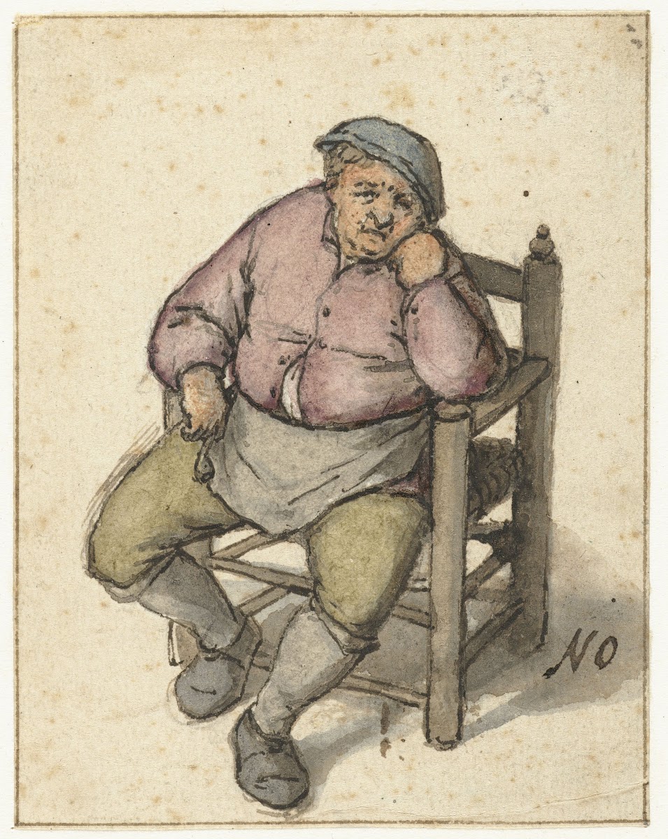 Seated Man with a Pipe 1670   1685